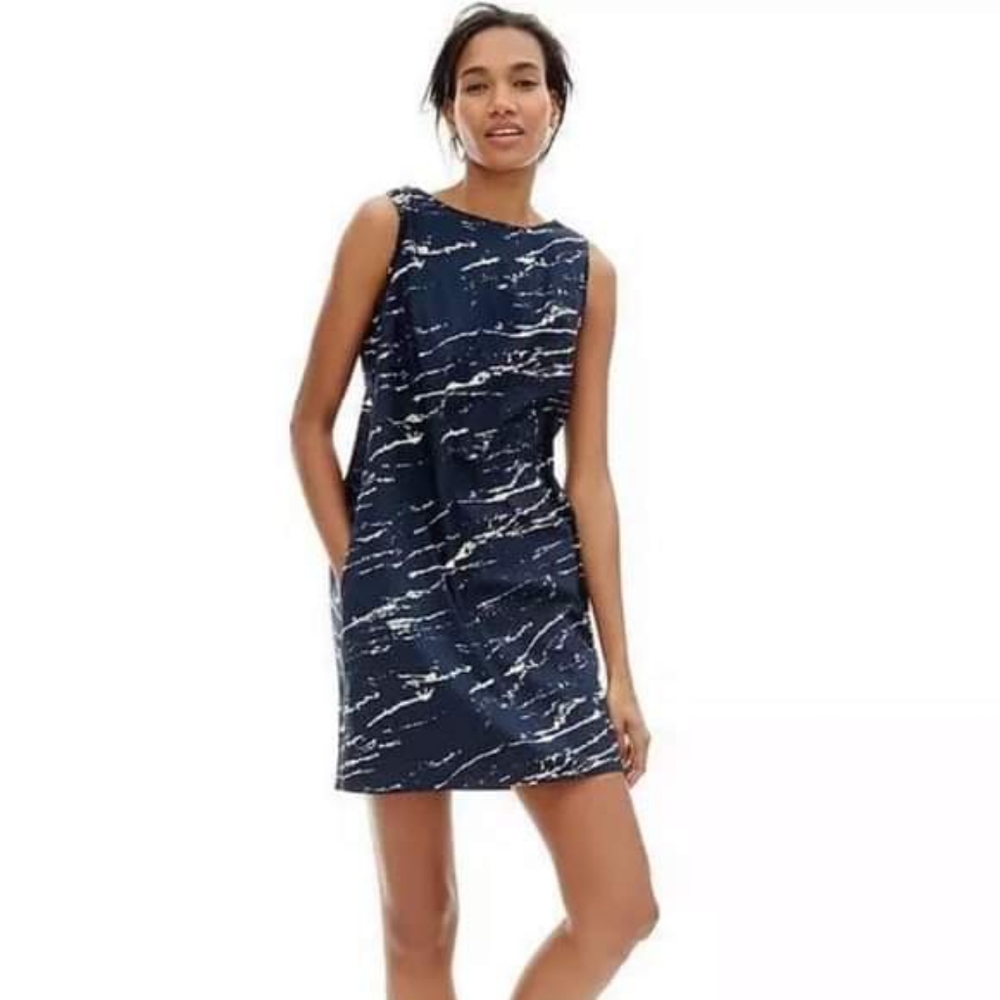 Cotton twist back dress
